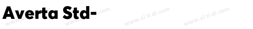 Averta Std字体转换